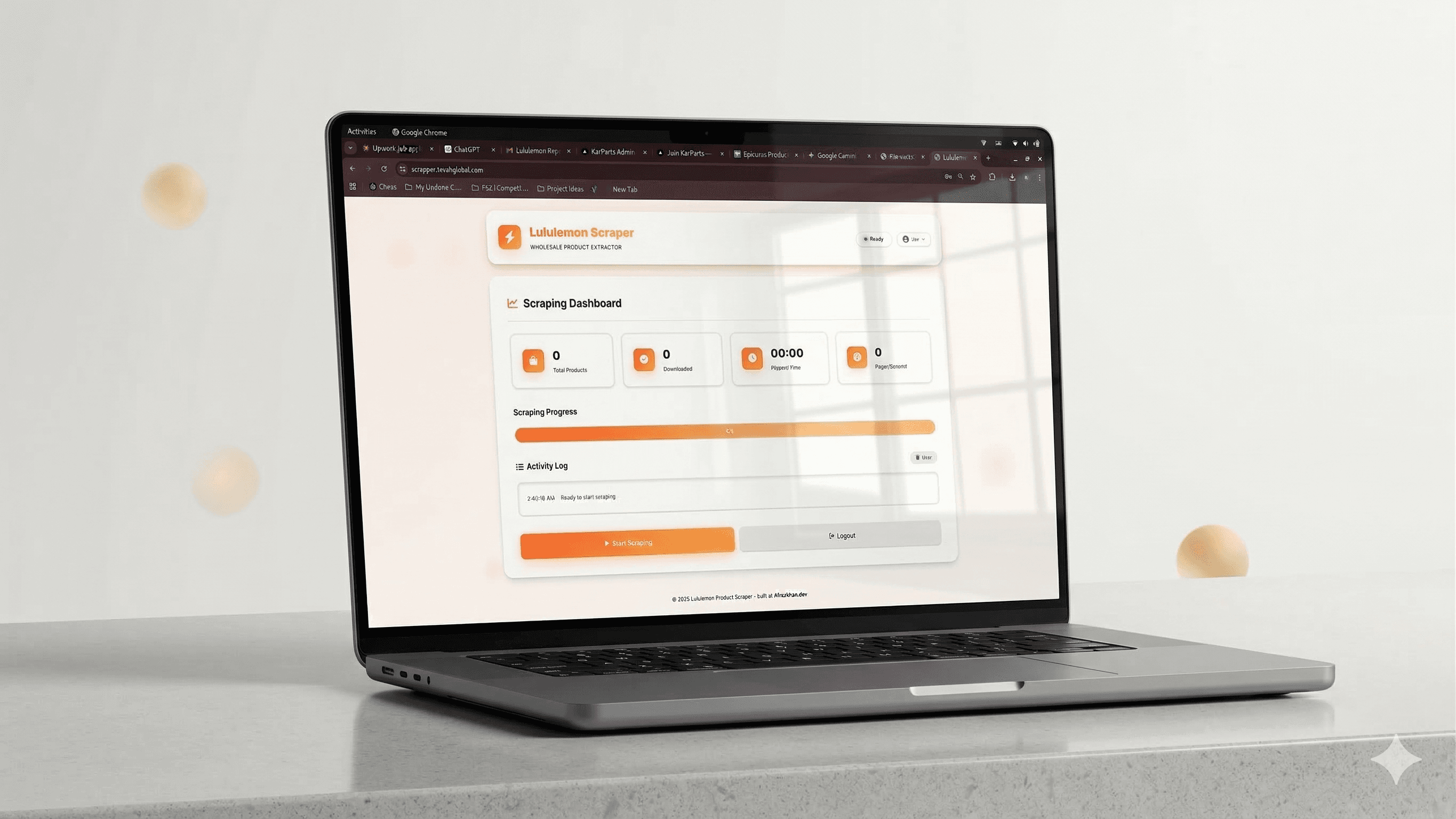 Lululemon Scraper screenshot